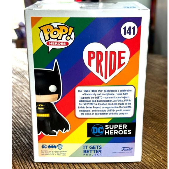Funko Pop! Batman 141 Pride DC Comics Superhero Vinyl Figure Toy Merch - Picture 4 of 5
